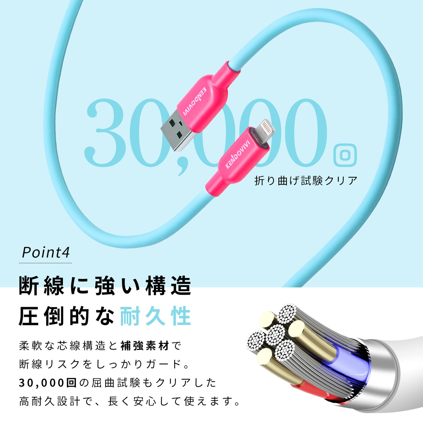 iPhone 充電ケーブル シリコン 太め 柔らか 絡まない ライトニングケーブル タイプC 0.15m/0.25m/0.5m/1m/1.5m/2m 急速充電 typec 12色カラー