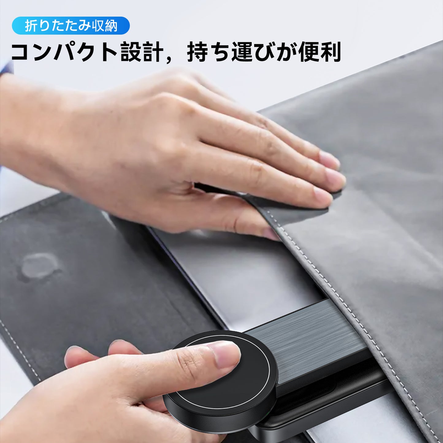 MagSafe ワイヤレス充電器 マグネット式 QI 充電 スマホスタンド 折りたたみ 2台同時 iPhone15 14 13 12 Airpods pro iWatch 急速 高速 無線 チャージャー 15W